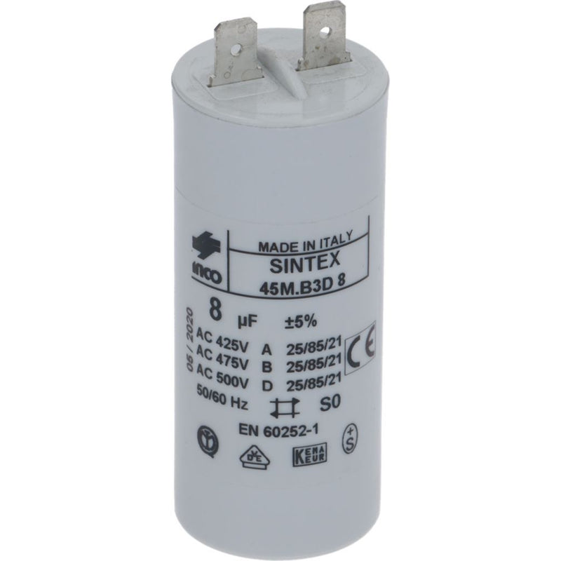 Capacitor 8 µF Mignon