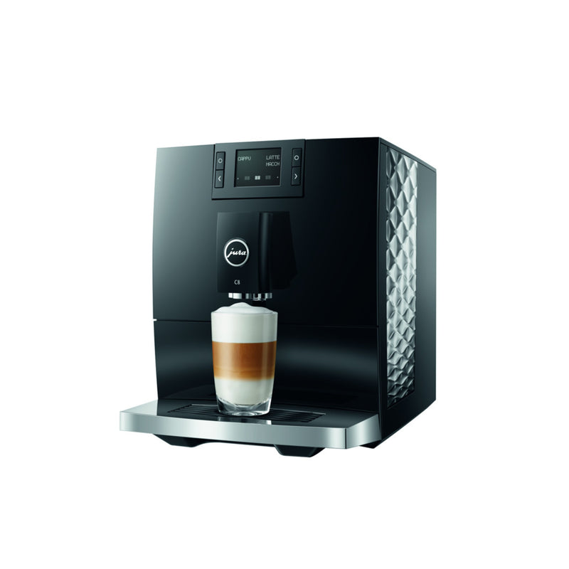Jura C8 kaffemaskin - piano svart (EA)