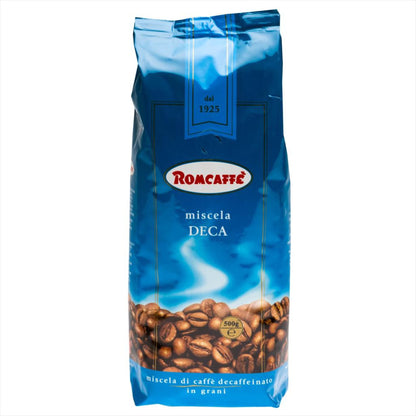 Romcaffe Decaffeinato hela kaffebönor espresso - 500g