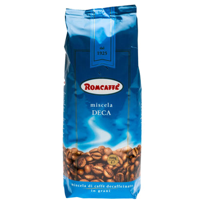 Romcaffe Decaffeinato hela kaffebönor espresso - 500g