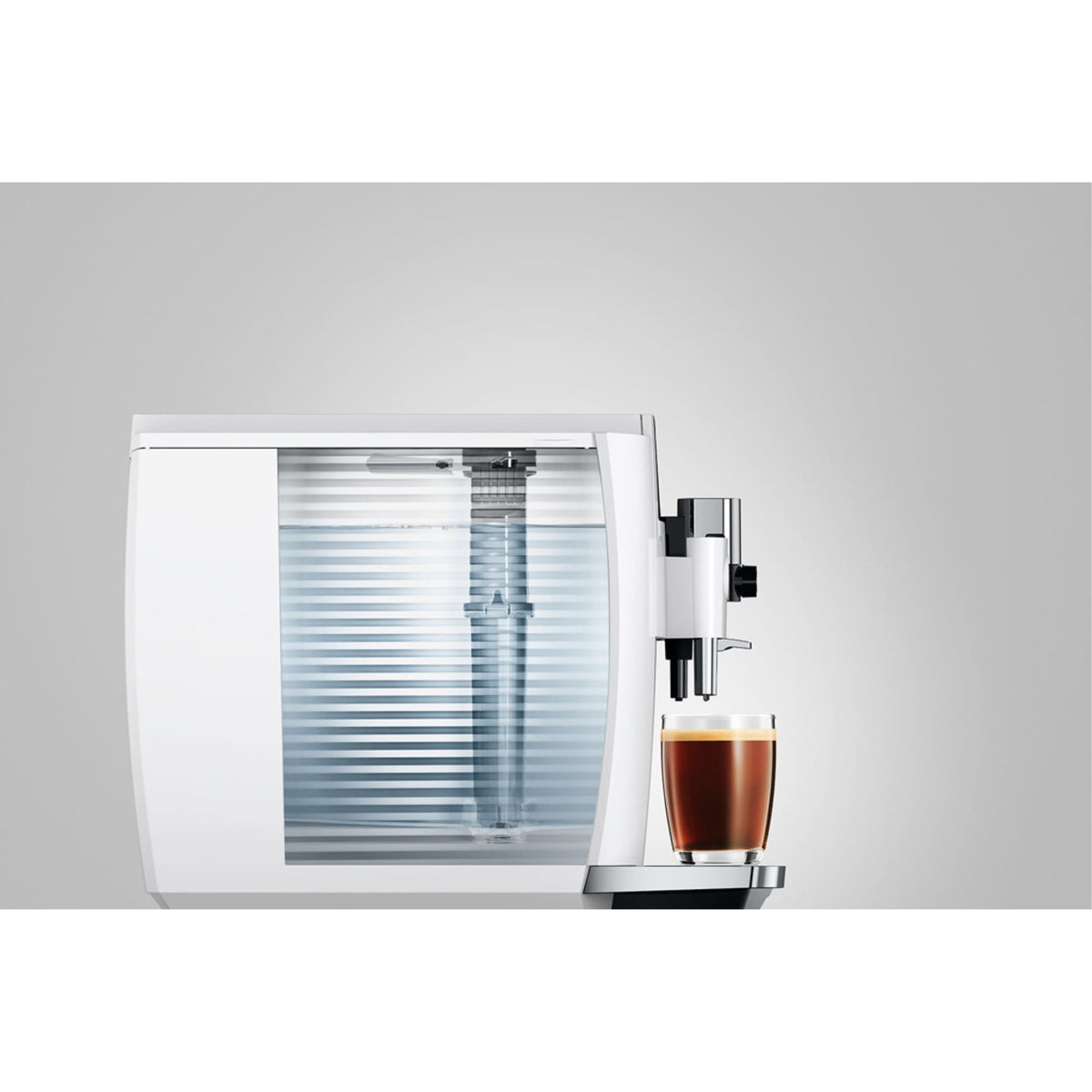 Jura E8 kaffemaskin - piano vit (EC)