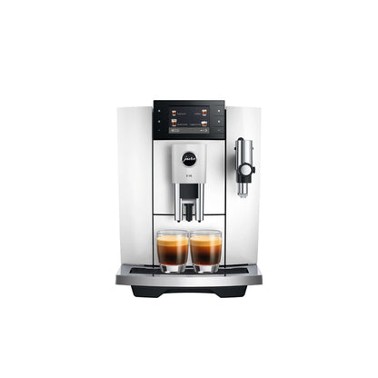Jura E8 kaffemaskin - piano vit (ED)