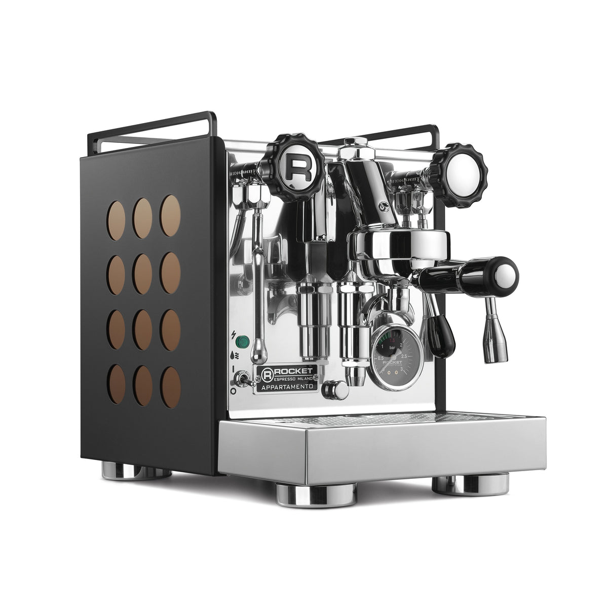 Rocket Espresso Appartamento espressomaskin - svart/koppar
