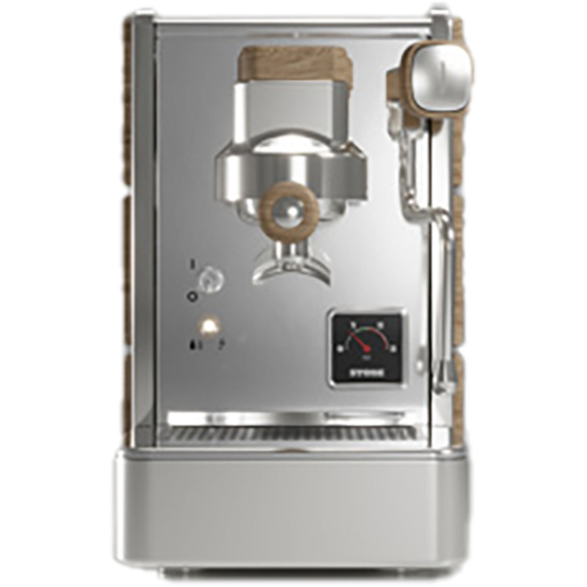 Stone Mine Premium espressomaskin - krom/trä