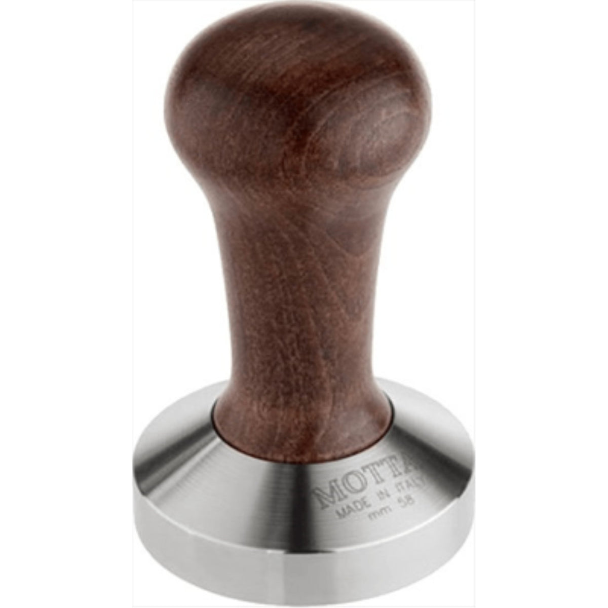 Motta Tamper flat base - wood - 58mm
