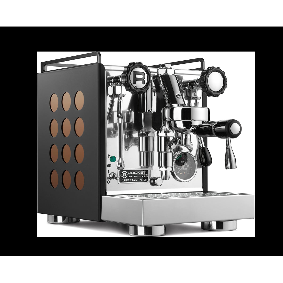 Rocket Espresso Appartamento espressomaskin - svart/koppar
