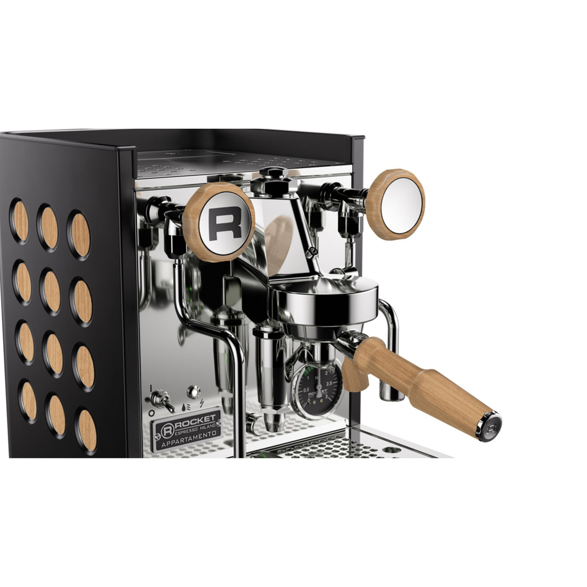 Rocket Appatramento TCA espresso machine - black/wood