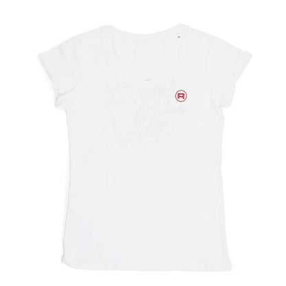 T-shirt Premium Vit - damstorlek XL