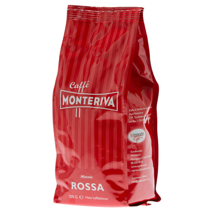 Monteriva Rossa hela kaffebönor espresso - 500g