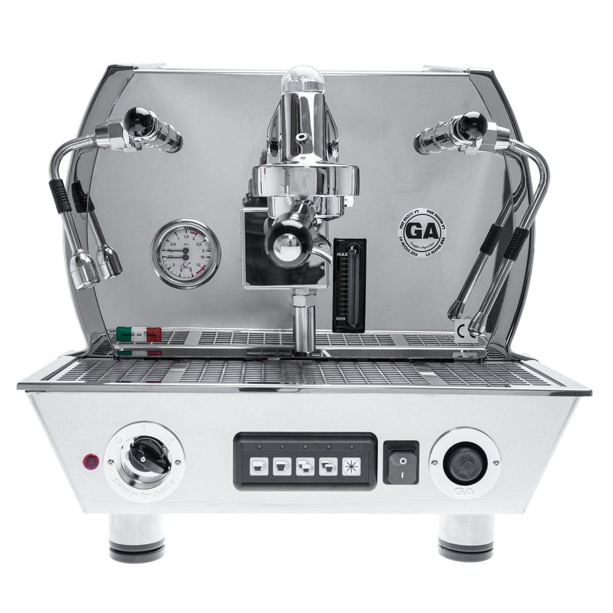 La Nuova Era Altea Vintage 1-grupp espressomaskin - krom