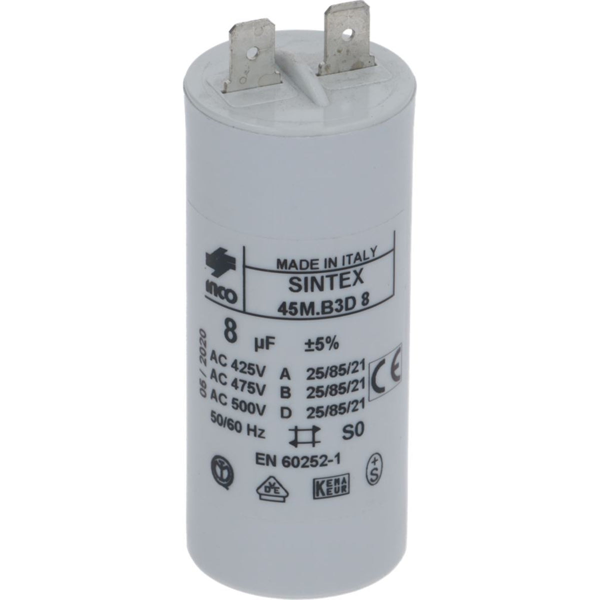 Capacitor 8 µF Mignon