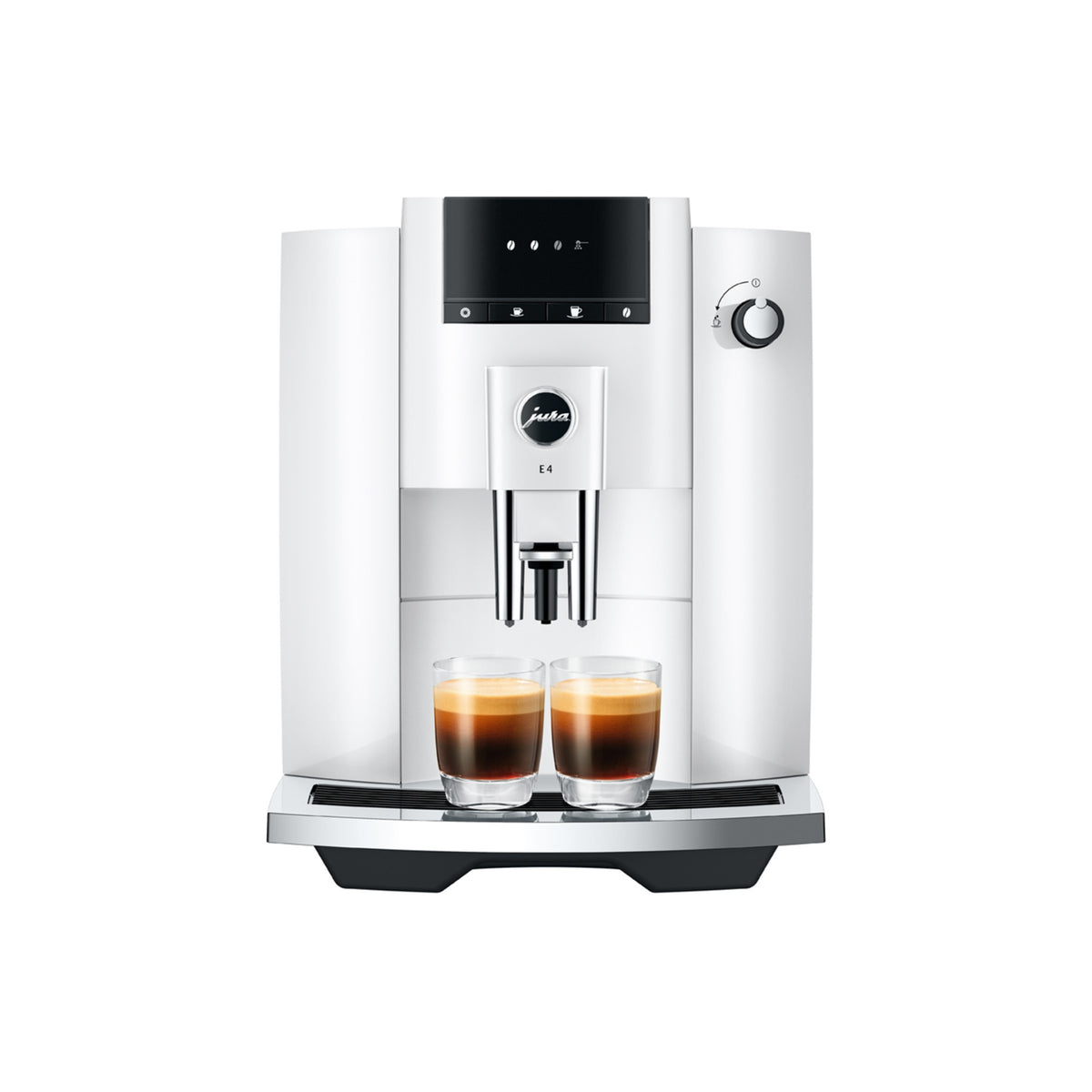 Jura E4 kaffemaskin - piano vit (EA)