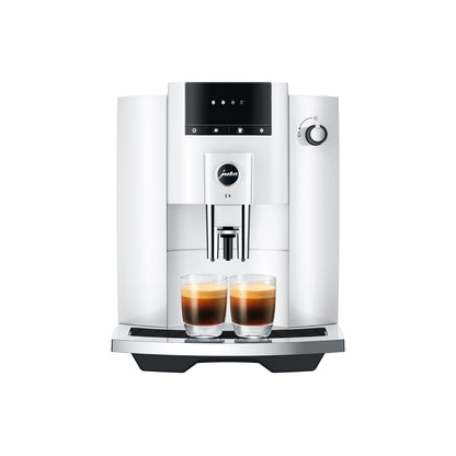 Jura E4 kaffemaskin - piano vit (EA)