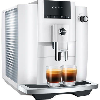 Jura E4 kaffemaskin - piano vit (EA)