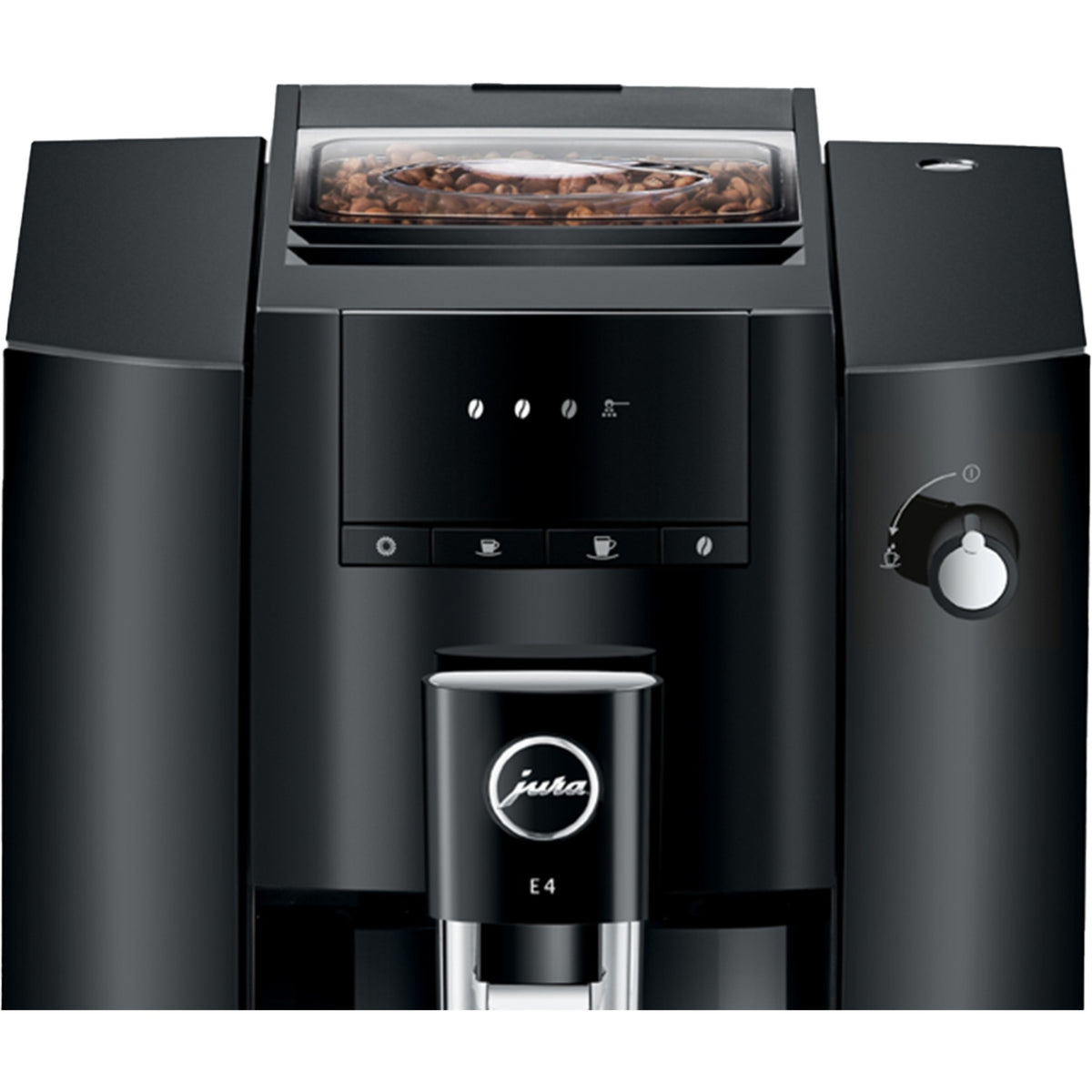 Jura E4 kaffemaskin - piano svart (EA)