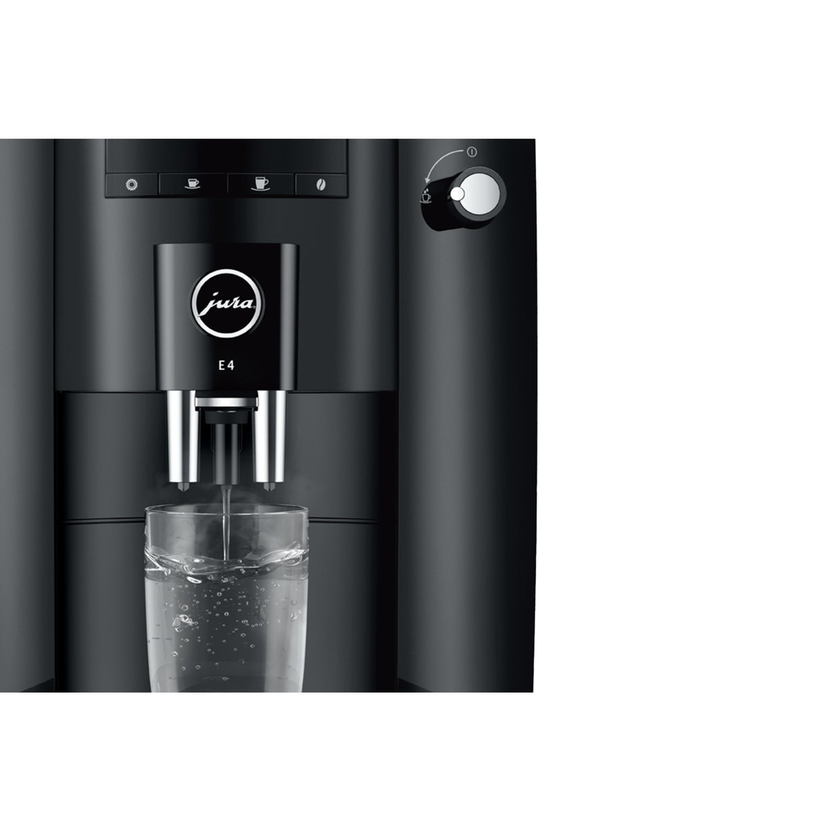 Jura E4 kaffemaskin - piano svart (EA)