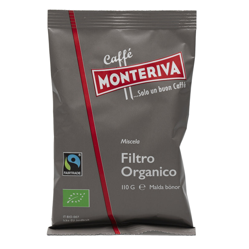 Monteriva Filtro Organico malda kaffebönor bryggkaffe - 110g