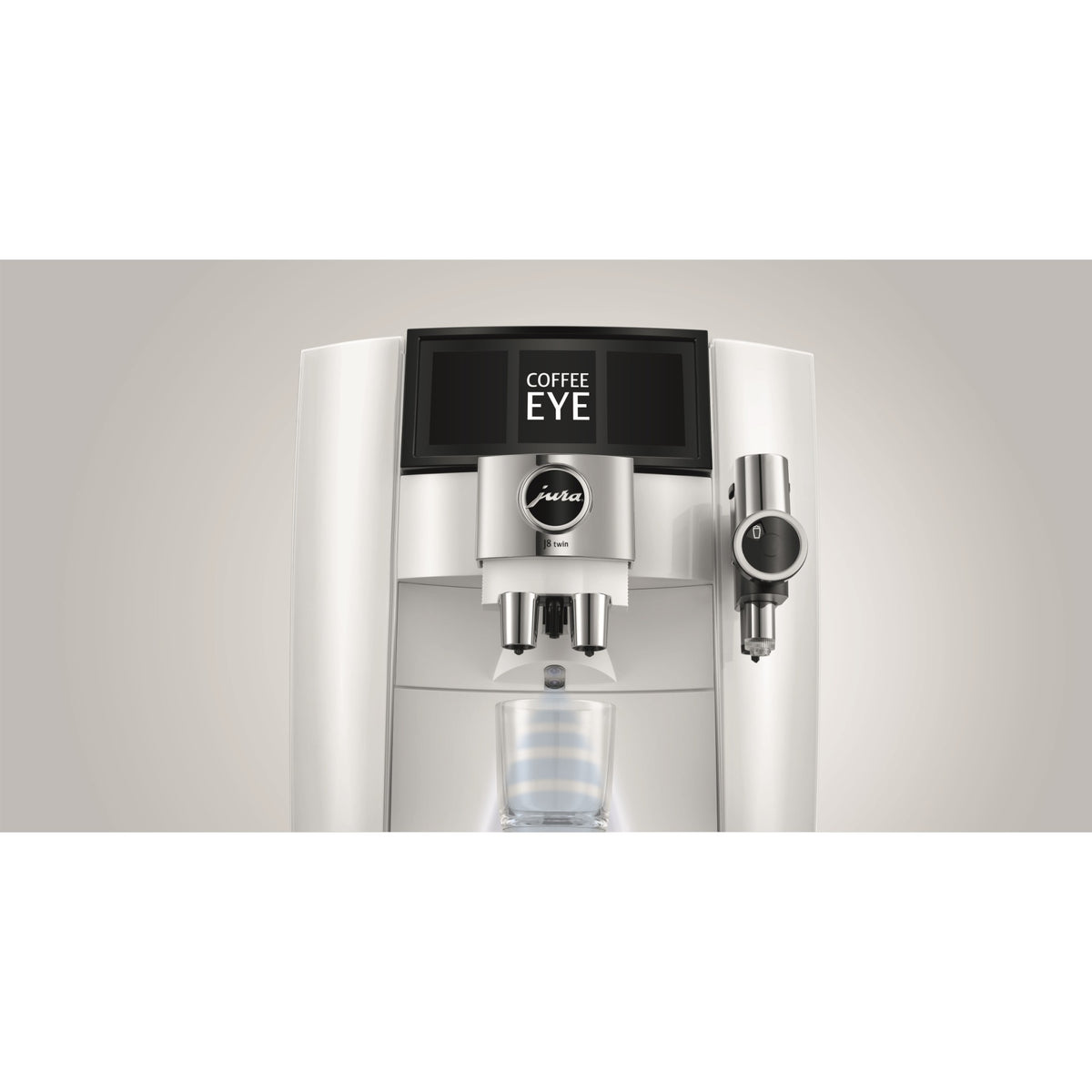 Jura J8 Twin kaffemaskin - diamond vit (EA)