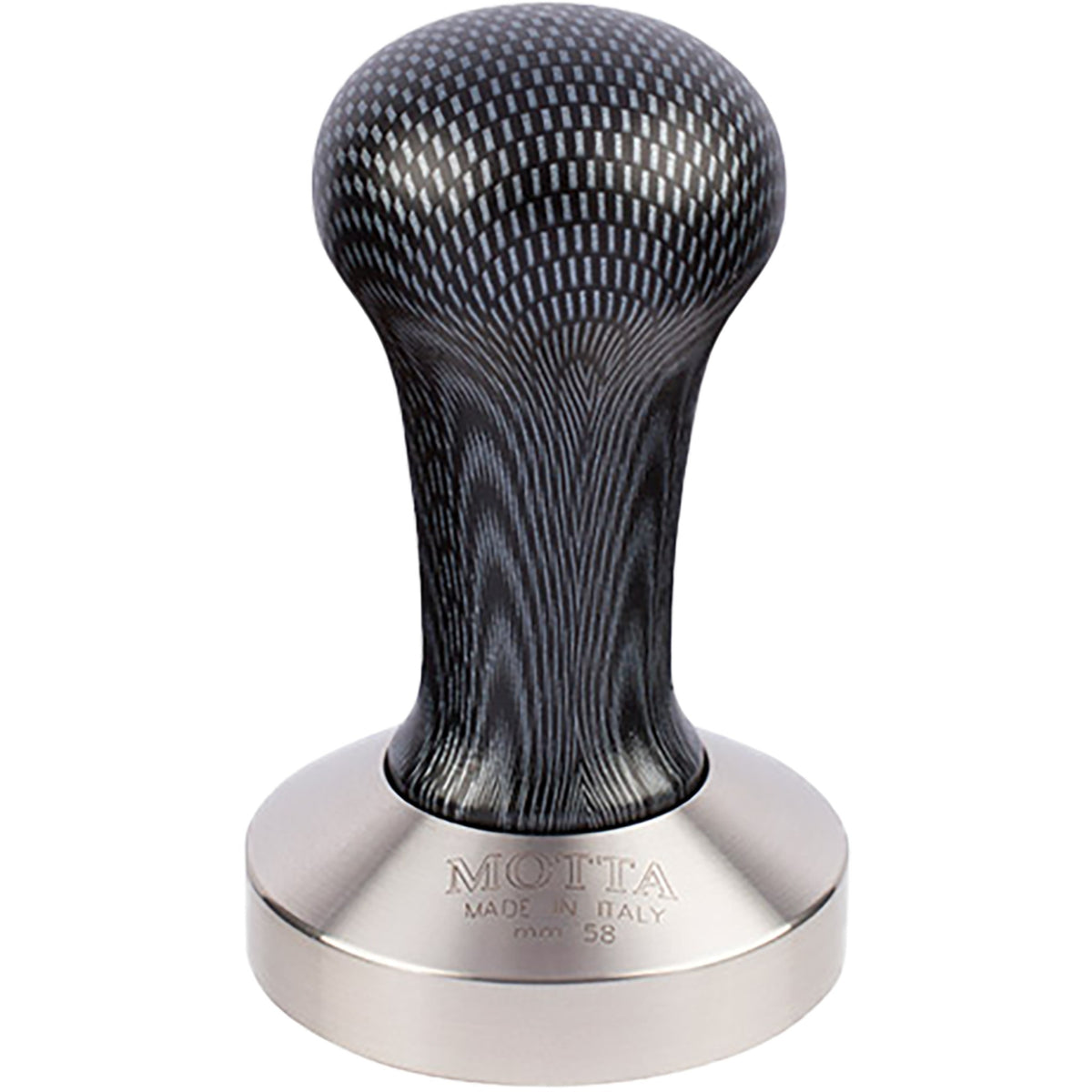 Motta Tamper flat base - carbon - 58mm